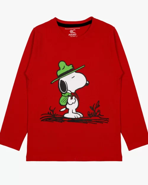 mano-colors-boys-graphics-long-sleeve-T-shirt-red-snoopy-cartoon-front-view