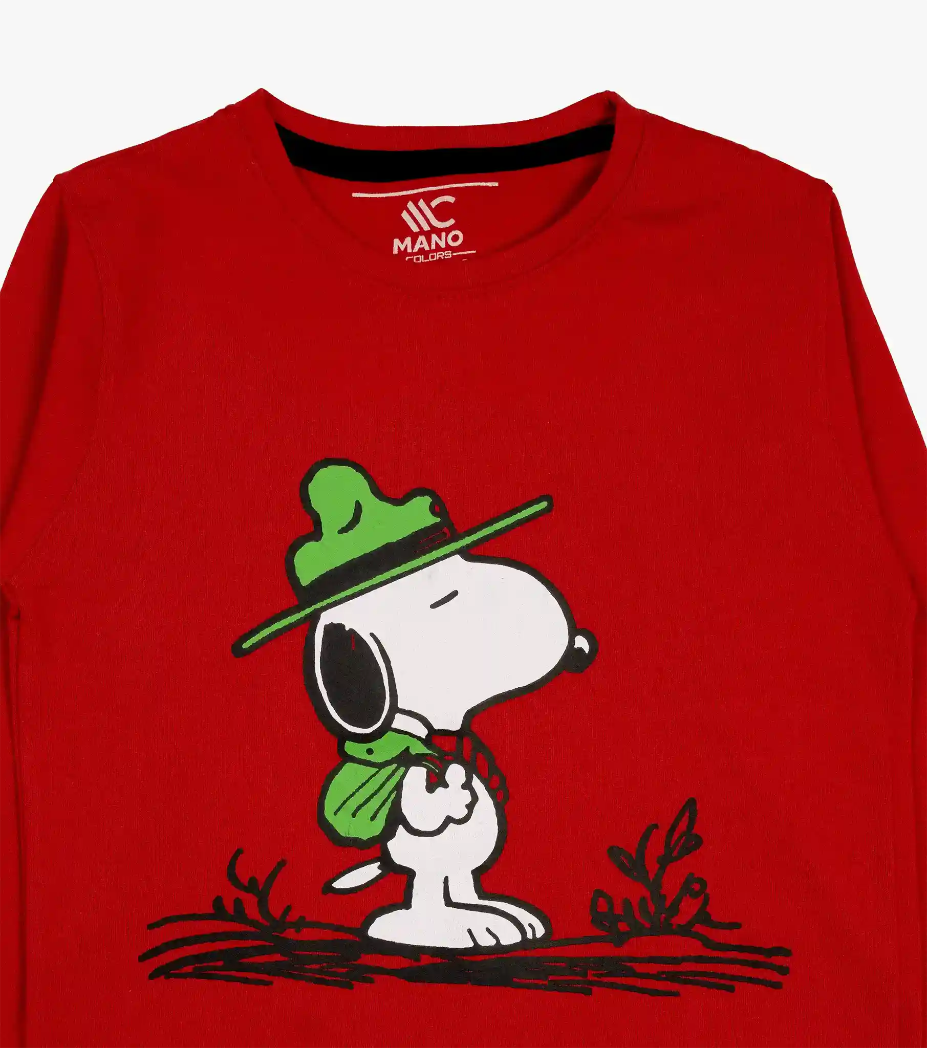 mano-colors-boys-graphics-long-sleeve-T-shirt-red-snoopy-cartoon-neck-details