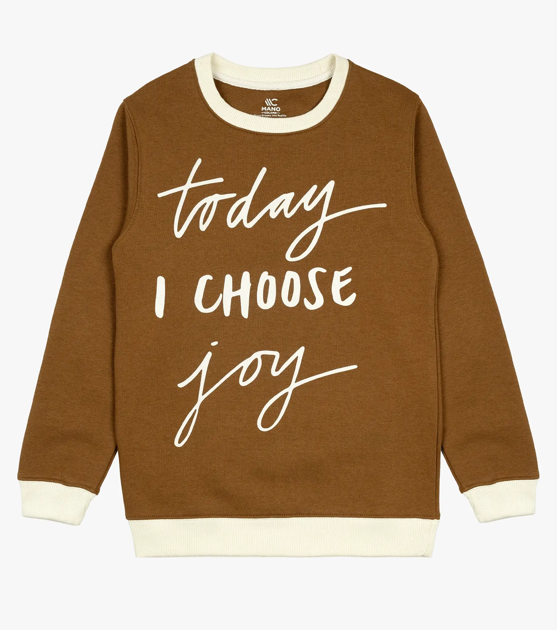 mano-colors-boys-graphics-sweatshirt-golden-brown-joy-front-view