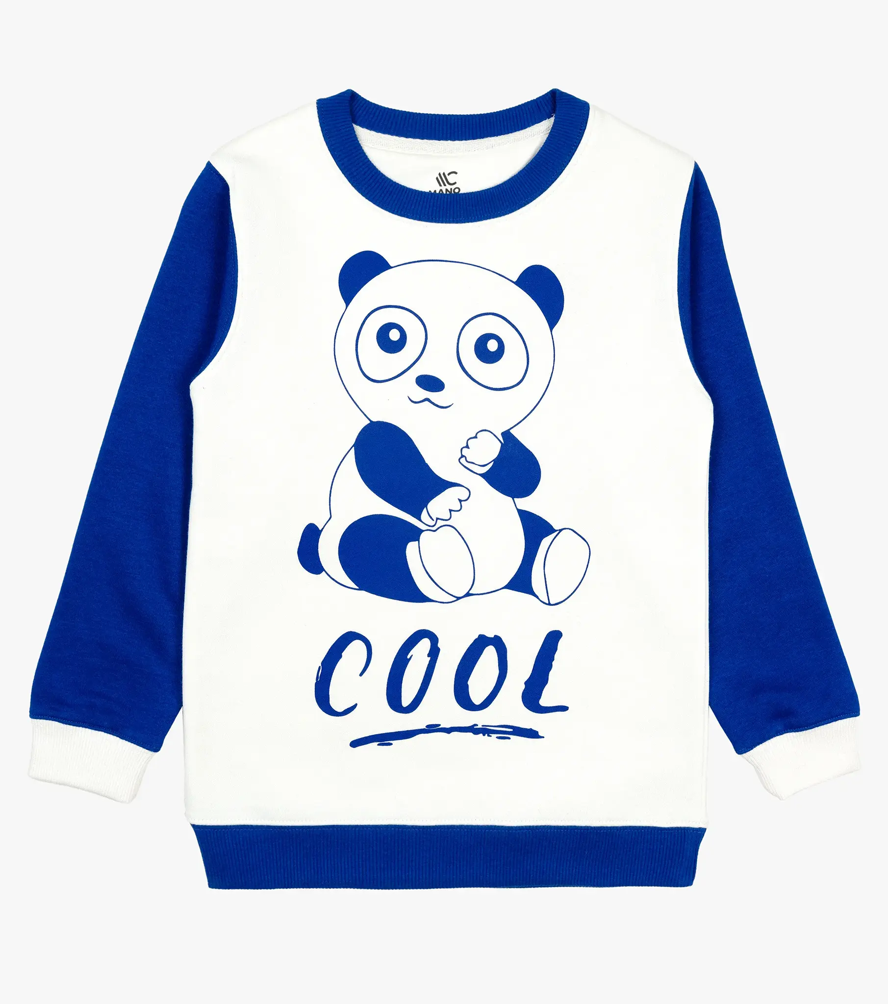 mano-colors-boys-graphics-sweatshirt-white-royal-blue-cool-panda-front-view