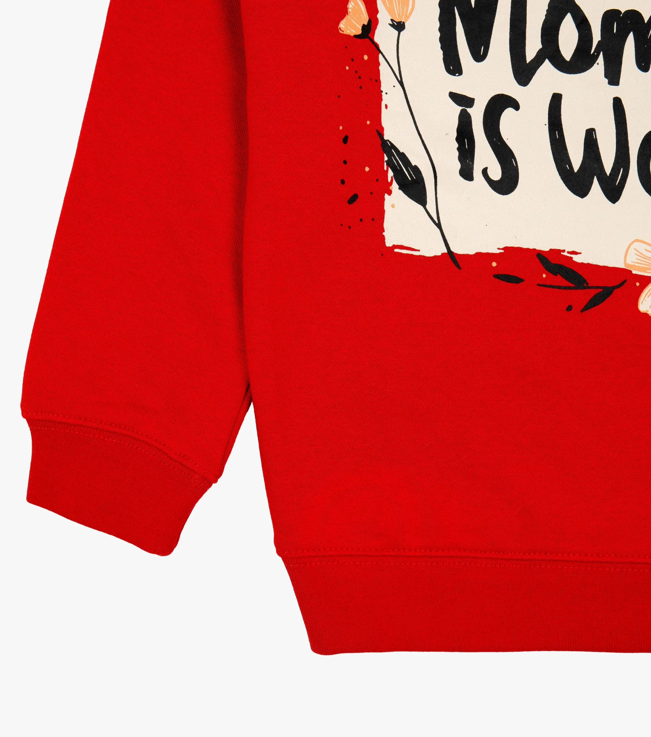 mano-colors-girls-graphics-sweatshirt-red-wow-mom-flowers-rib-details