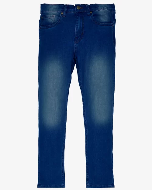 Dark Blue Boys Comfort Denim Jeans Skinny Fit Premium Quality by Mano Colors (Copy)