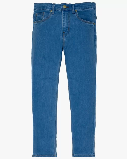 Medium Blue Boys Comfort Denim Jeans Skinny Fit Premium Quality by Mano Colors
