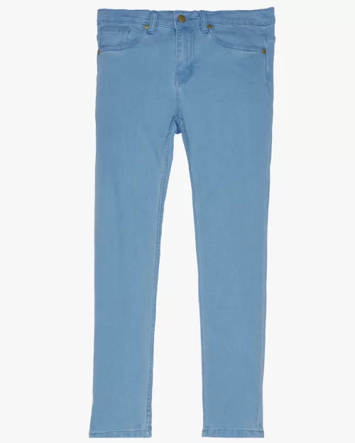 Sky Blue Boys Comfort Denim Jeans Skinny Fit Premium Quality by Mano Colors