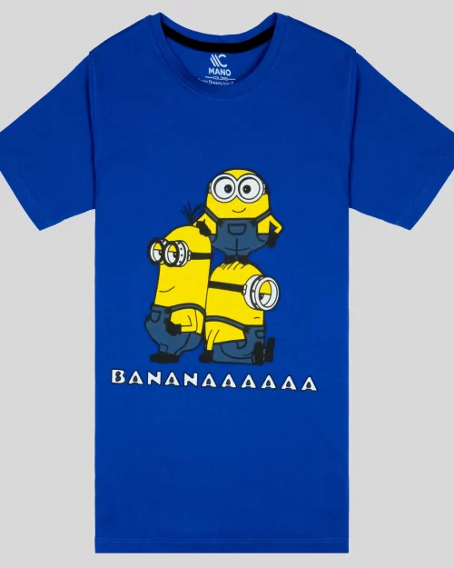 Mano Colors kids clothing Store Online presents boys blue-b002 Printed tshirt 01